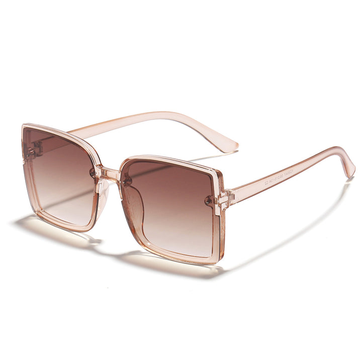 Dame oversized kvadratisk solbrille med moderne gradienteffekt Skanto