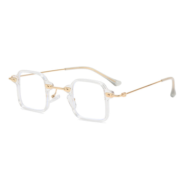 Dame geometrisk solbrille med stilfull metallramme Skanto