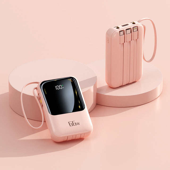 Bærbar Powerbank med hurtigladefunksjon og digital skjerm Skanto