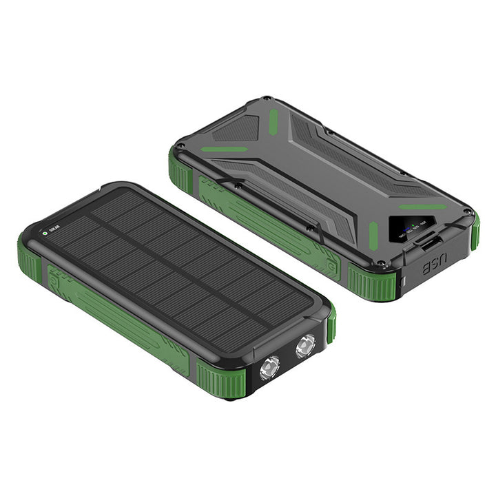 Solar Powerbank med LED-lys Skanto