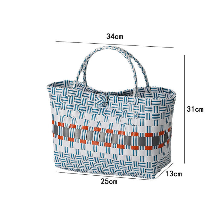 Stor kapasitet vevd handlebag Skanto