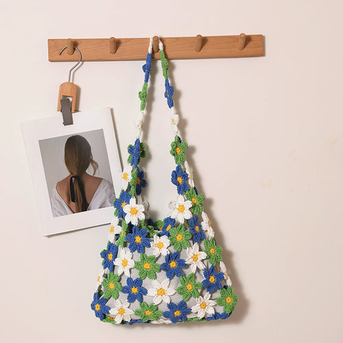 Crocheted Flower Bag Skanto