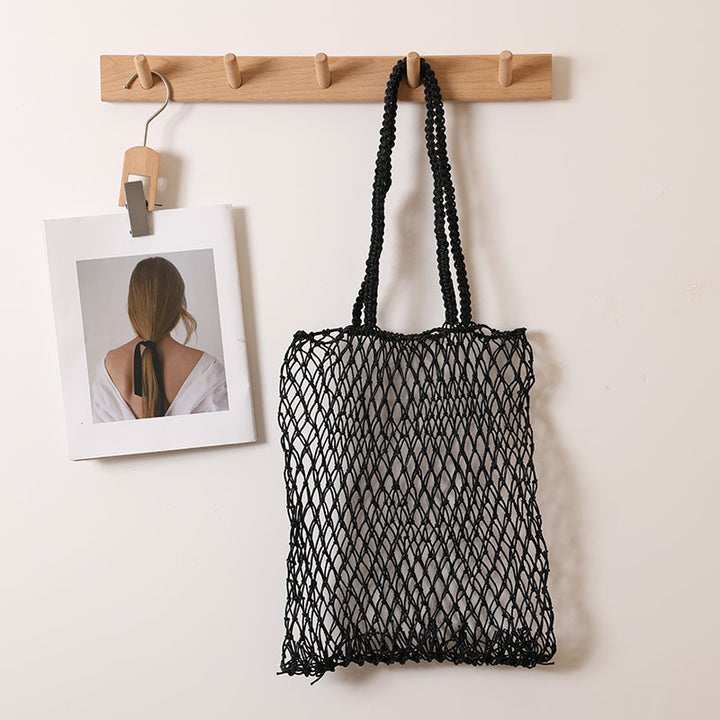 Mesh tote bag with ergonomic handles Skanto