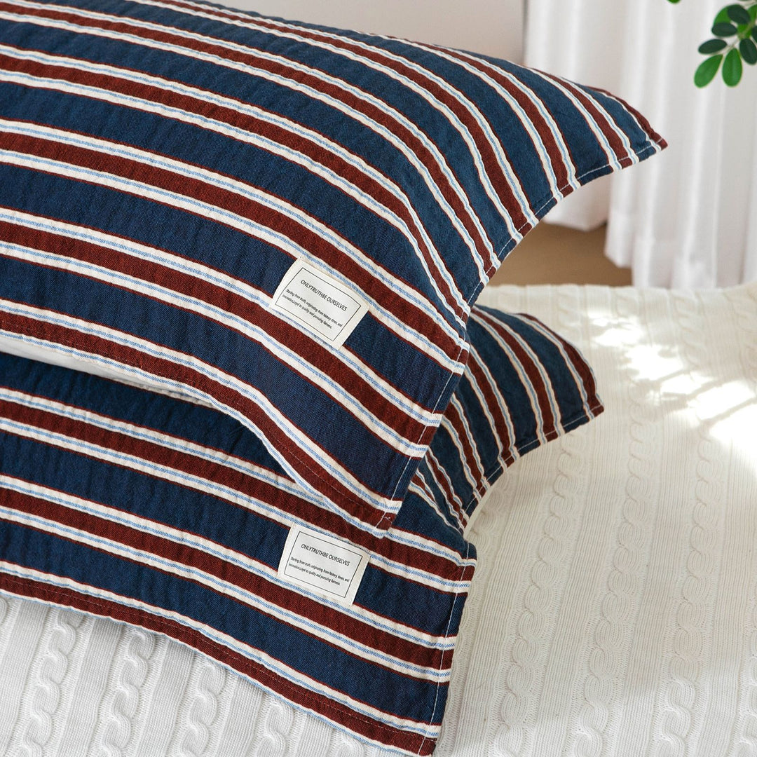 Kvinnelig puteomslag med høy kvalitets stripete design Skanto
