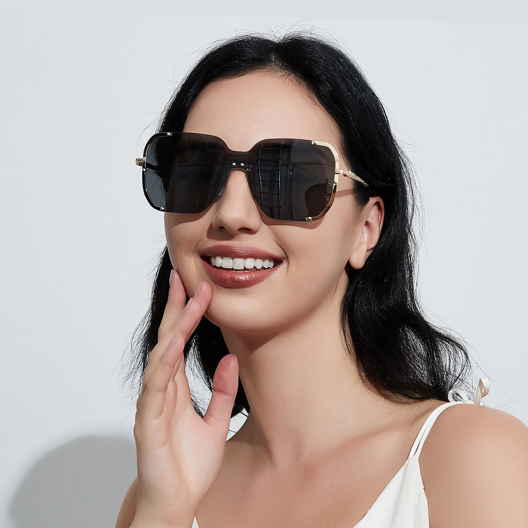 Dame store stilige solbriller Skanto