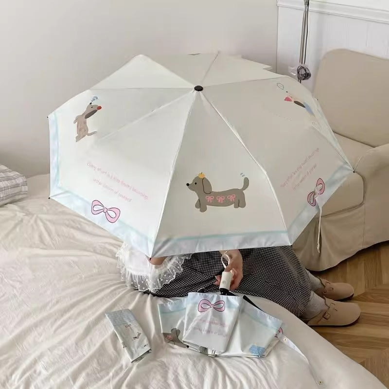 Damer kompakt paraply i kreativt design Skanto