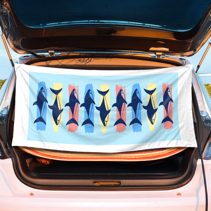 Bagasjeromsmatte med kreativt flamingo-design Skanto
