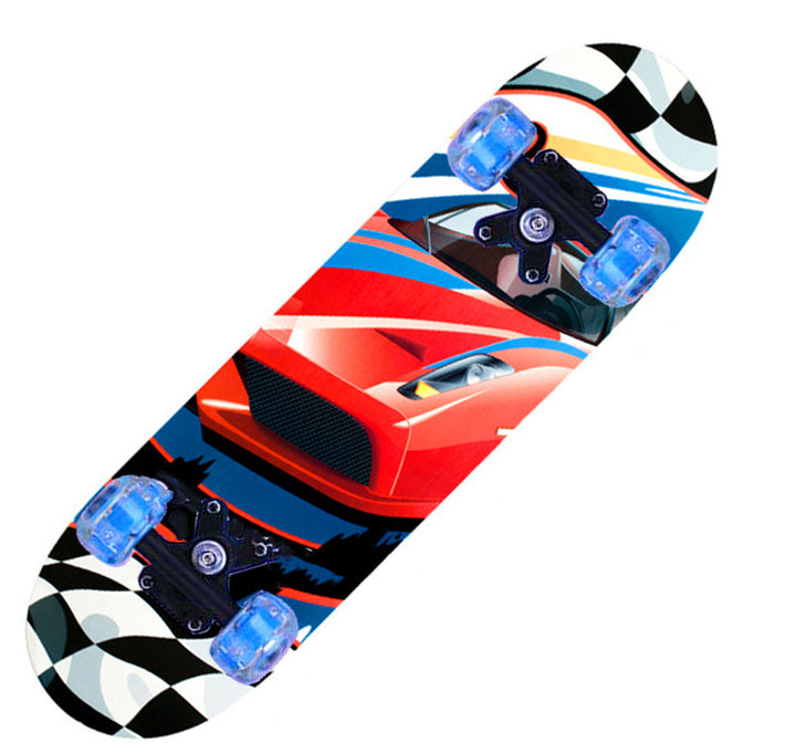 Jenters tegneseriefigur mini skateboard Skanto