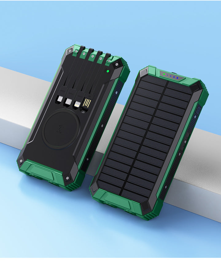 Powerbank med solcelledrevet hurtigladere Skanto