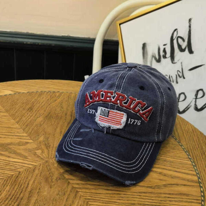 Unisex vintage-inspirert slitt baseball cap Skanto