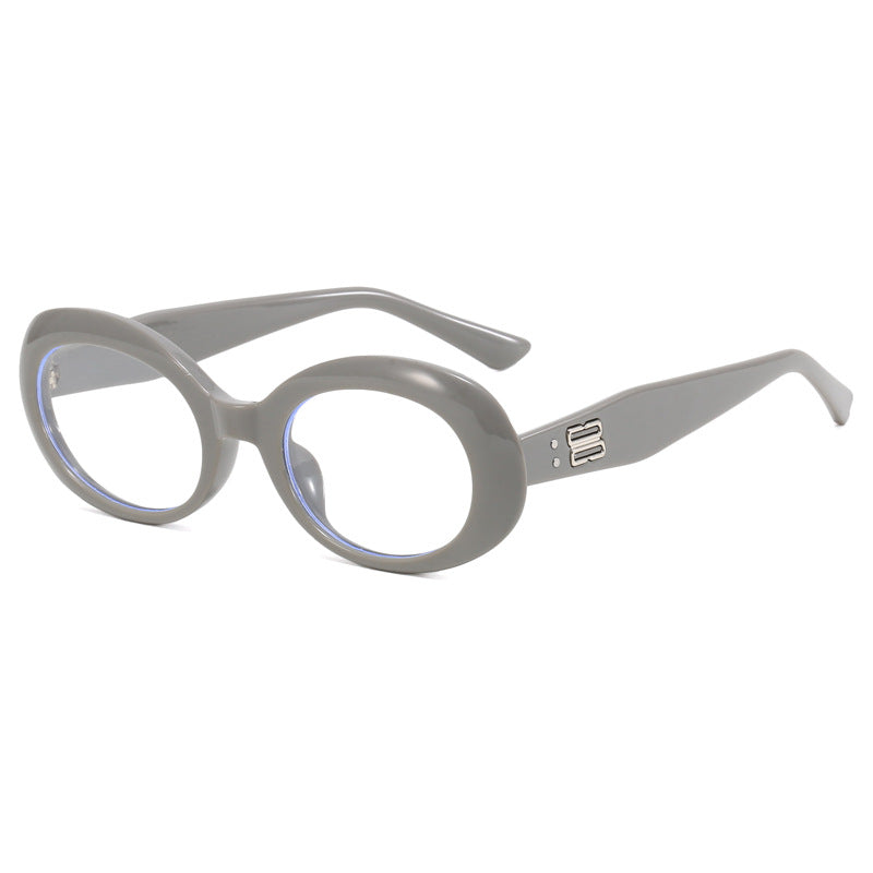 Dame retro-inspirert solbrille med bred ramme Skanto