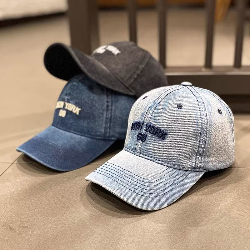 Kvinne Vintage-inspirert Denim Baseball Caps Skanto