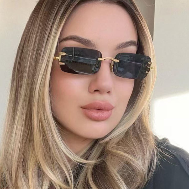 Women's square sunglasses with high-quality metal frame Skanto
