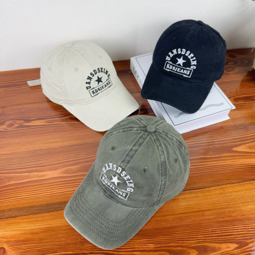 Herre Slitt Vintage Stil Baseball Cap Skanto