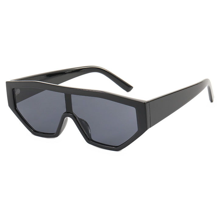 Dame moteriktig solbrille i dyrepels-look Skanto