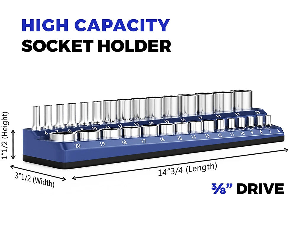 Heavy-Duty Magnetisk Socket Organizer Skanto