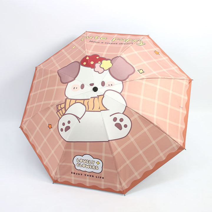 Kvinnes Kawaii Sammenleggbar Paraply Skanto