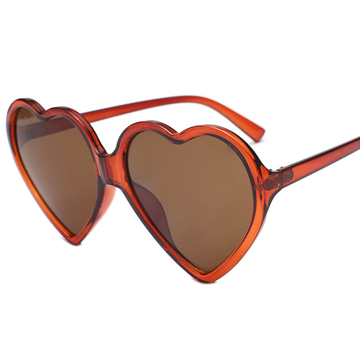 Dame hjerteformet solbrille med stilige rammer Skanto