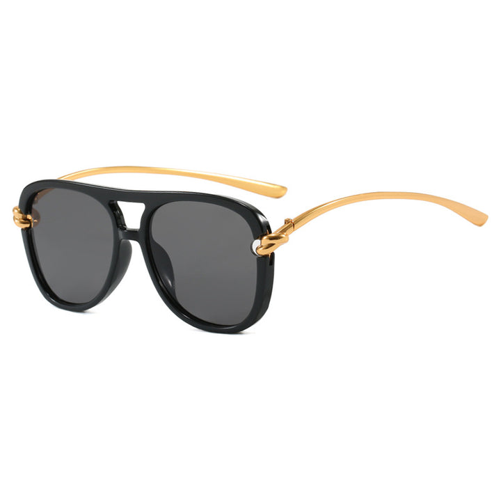Women's sports sunglasses with wide plastic frame and UV protection Skanto