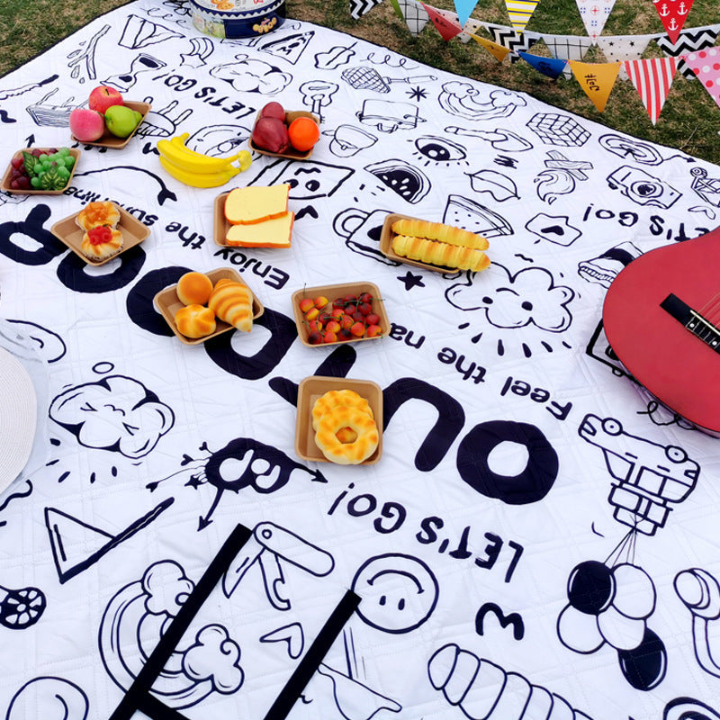 Picknickteppe Med Vannavvisende Underside Skanto