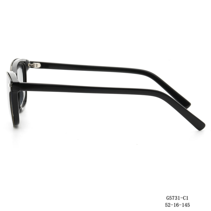 Dame moteriktig kvadratisk solbrille med avtakbare linser Skanto