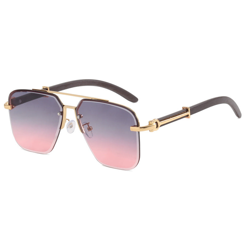 Dame Stilig Solbrille i elegant metallramme Skanto