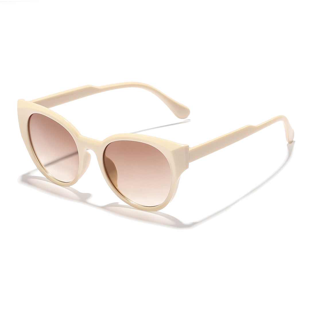 Damer stilige solbriller med elegant transparent ramme Skanto