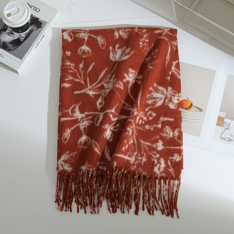 Dame Floral mønsteret skjerf Skanto