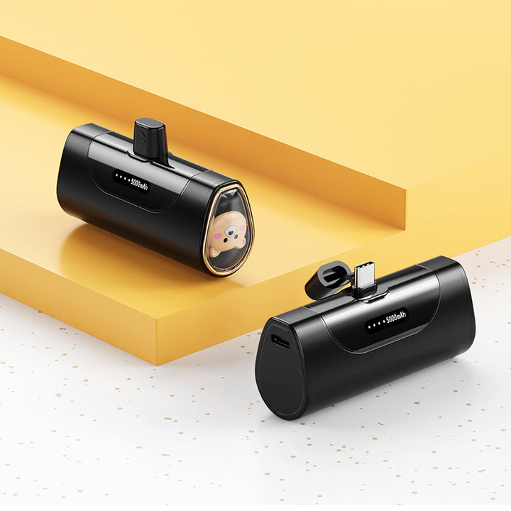 Morsom Powerbank med integrert dyrefigur Skanto