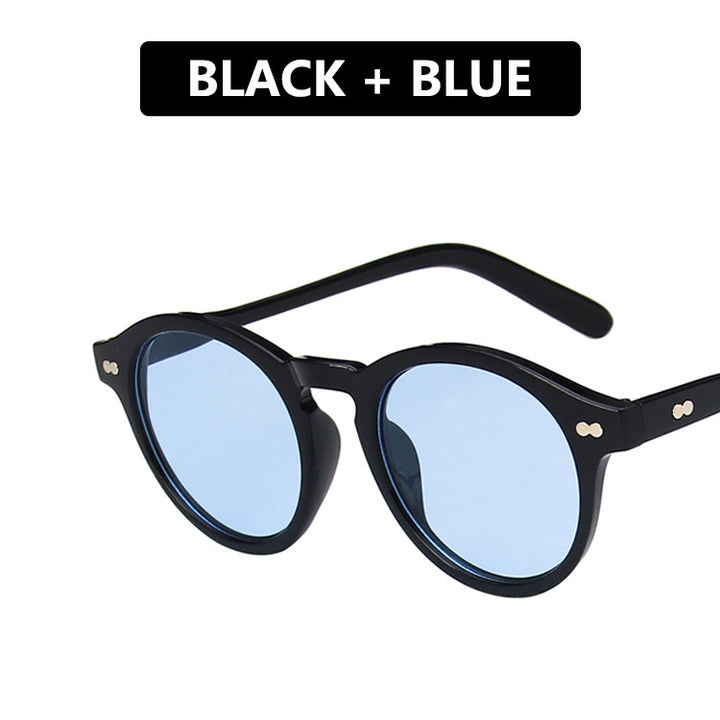 Women's extravagant round sunglasses with lightweight frame structure and polarized lenses Skanto