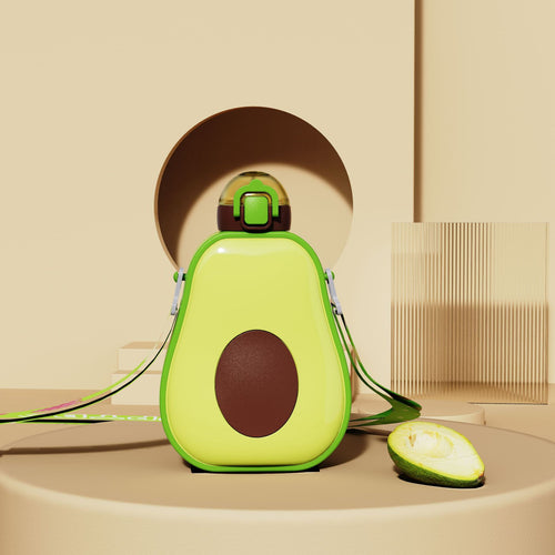 Dame kreativ Avocado-drikkeflaske med bærelabel Skanto