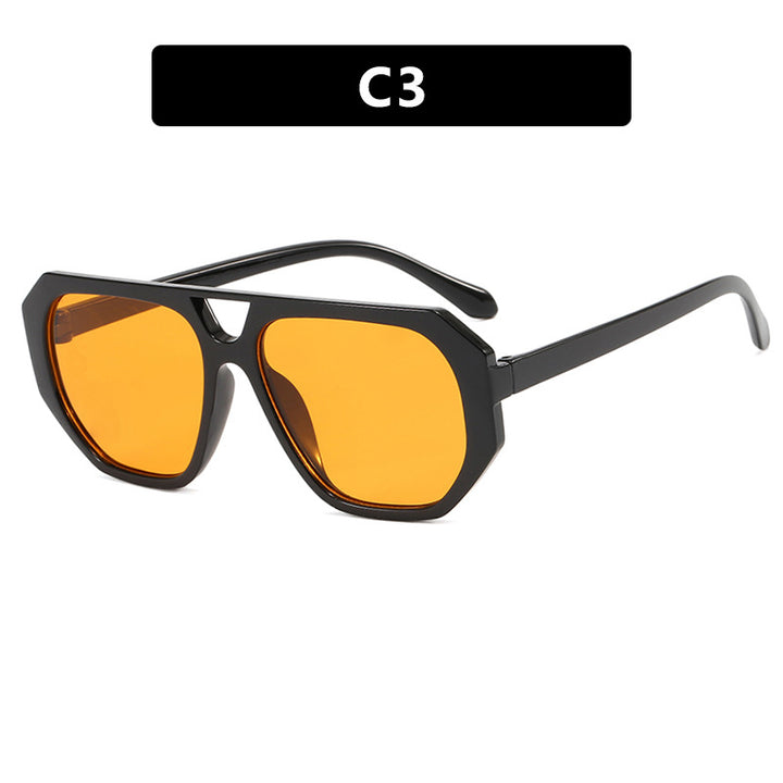 Women's sunglasses in trendy hexagon design with UV protection Skanto