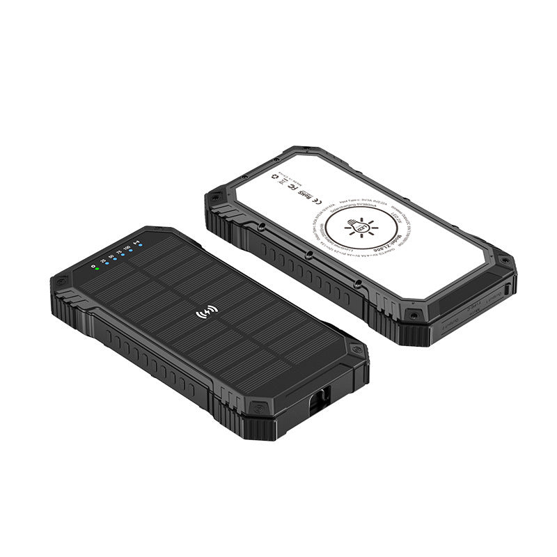 Robust solenergi powerbank med trådløs ladeteknologi Skanto