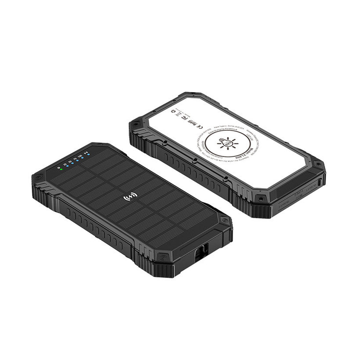 Robust solenergi powerbank med trådløs ladeteknologi Skanto