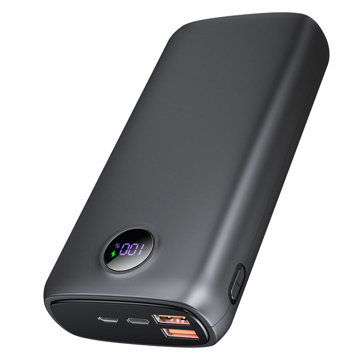 Høyytelses powerbank med LED-skjerm og hurtigladefunksjon Skanto