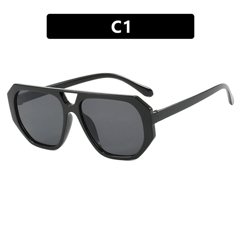 Women's sunglasses in trendy hexagon design with UV protection Skanto