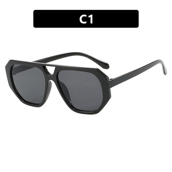 Women's sunglasses in trendy hexagon design with UV protection Skanto