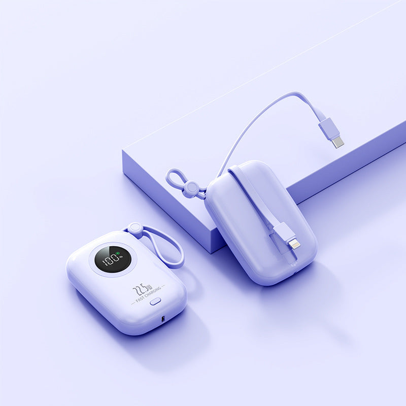 Powerbank med digitalt display fra Skanto