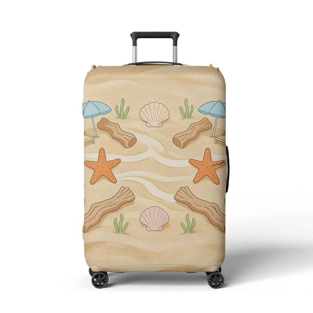 Damer koffertrekk med strandmotiv Skanto