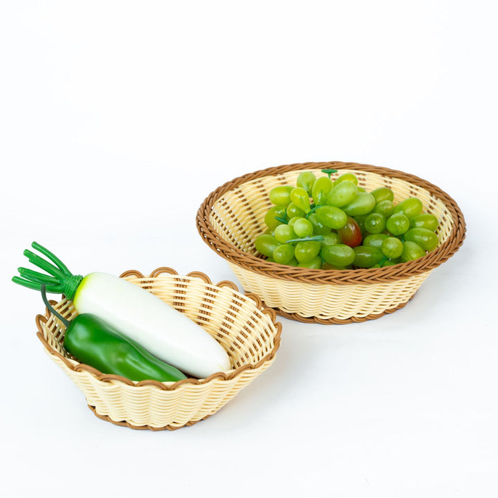Dame estetisk fruktskål med scalloped design Skanto