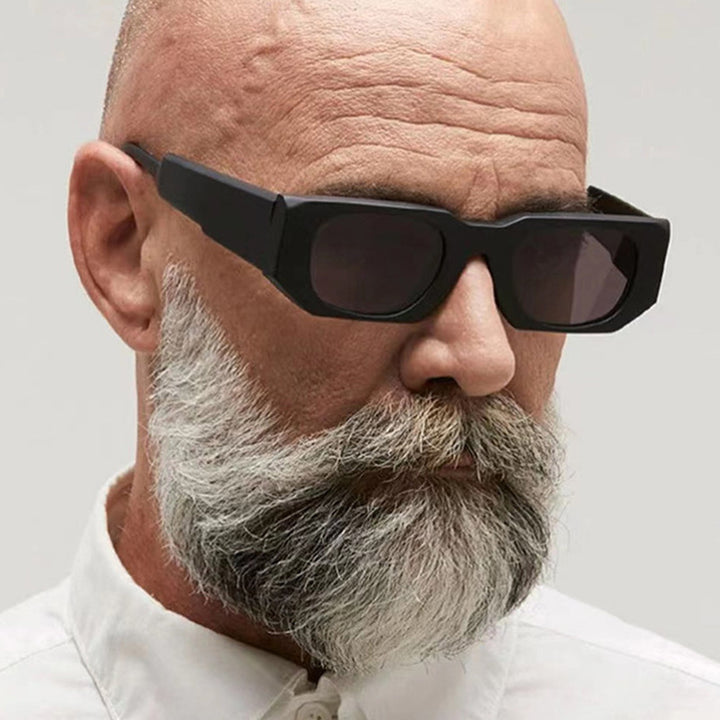 Damer oversized solbriller med geometrisk innfatning og UV-beskyttelse Skanto