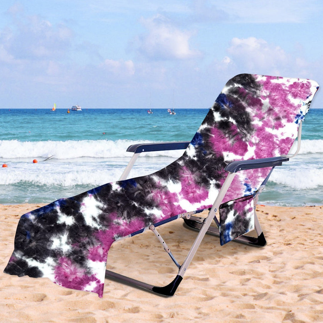 Liggestolpute med moderne TIE-DYE-mønster Skanto