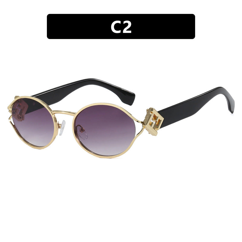 Women's fashion sunglasses with elegant metal frame and UV protection Skanto
