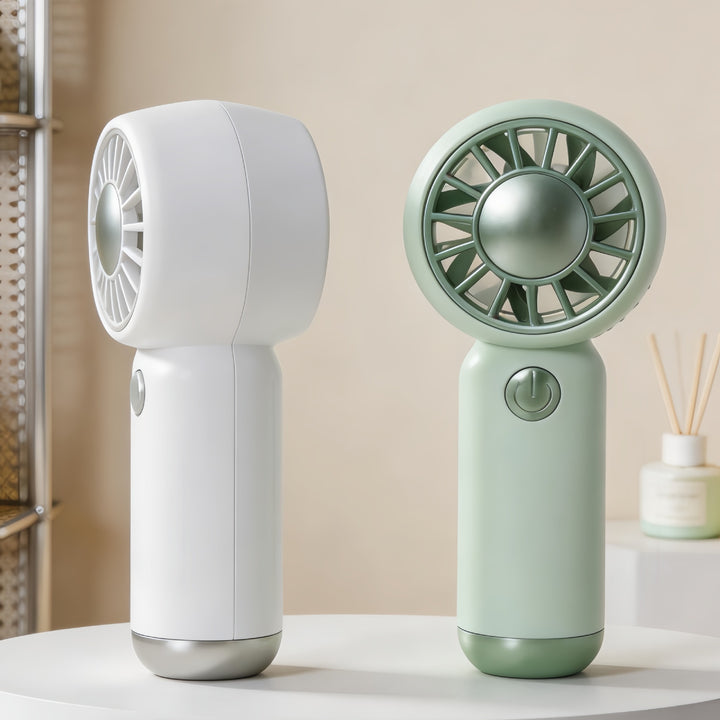 Damer Bærbar Mini-Ventilator med USB-ladefunksjon og ergonomisk design Skanto