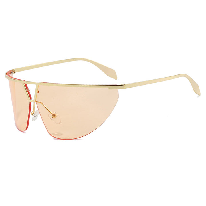 Women's futuristic sunglasses with protective metal frame Skanto