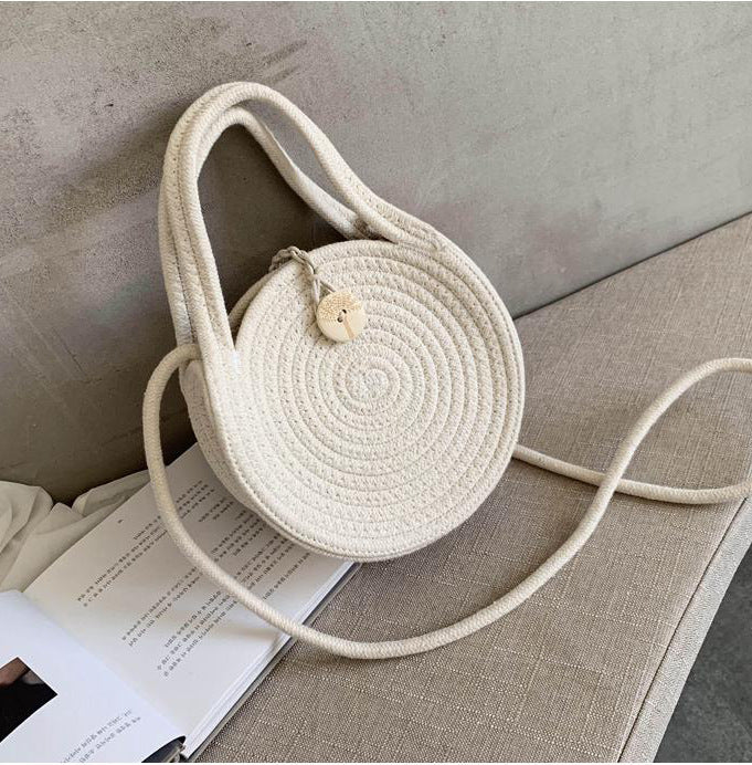 Håndknyttede rundvesker med elegant design Skanto