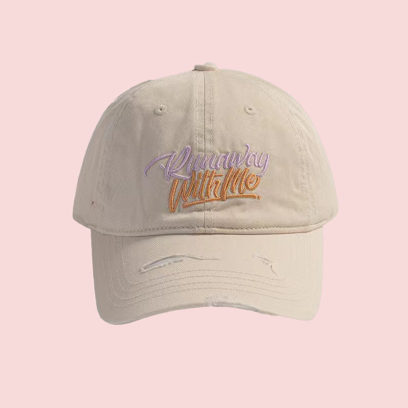 Kvinne Grafisk Brodert Justerbar Baseball Caps Skanto