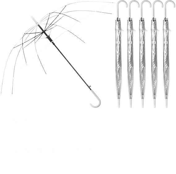 Dame Gjennomsiktig Regnparaply med elegant design Skanto