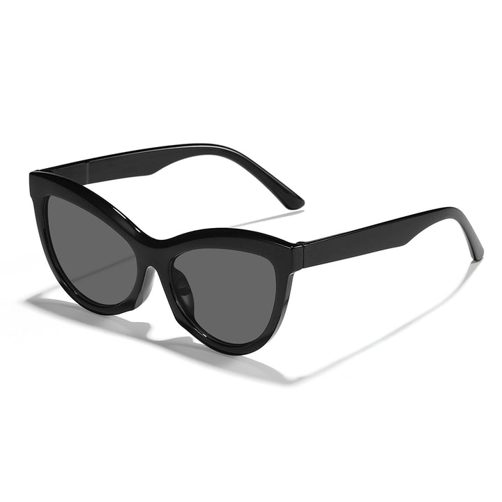 Dame trendy svart-hvitt solbrille Skanto