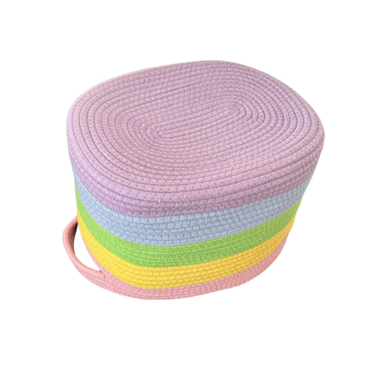 Dame Oppbevaringskurv med fargerike striper Skanto